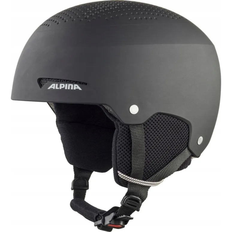 Kask Narciarski Snowboard Dziecięcy Alpina Zupo Czarny Mat EPS r. 48-52 cm