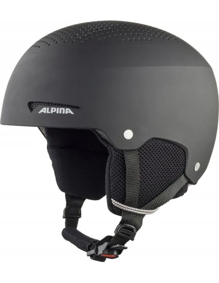 Kask Narciarski Snowboard Dziecięcy Alpina Zupo Czarny Mat EPS r. 48-52 cm