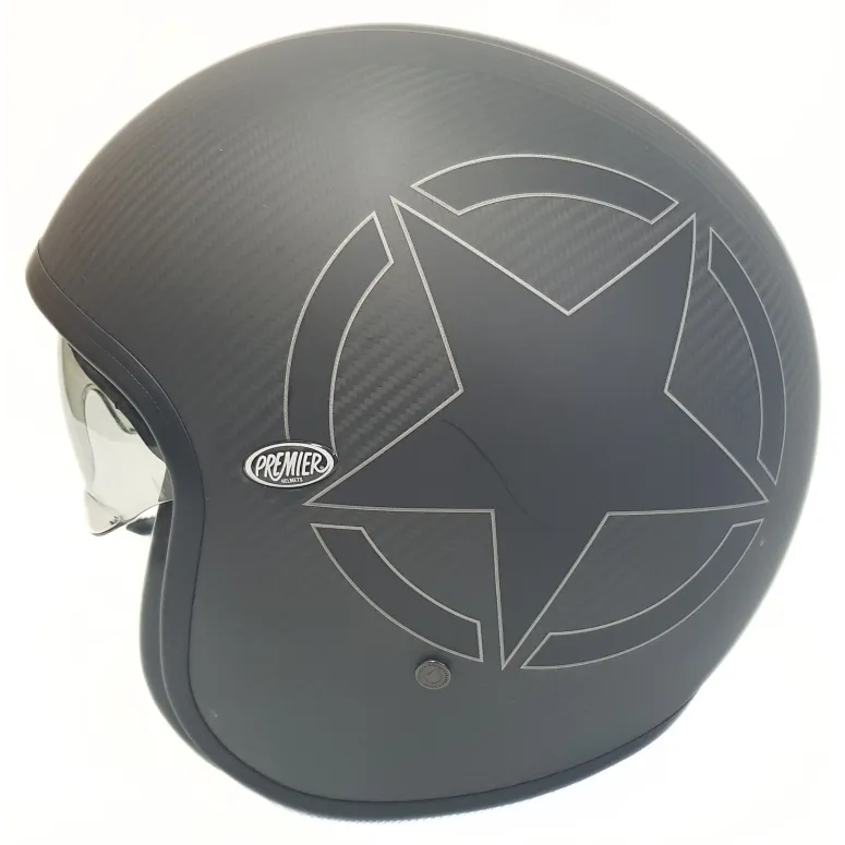 Kask Motocyklowy Premier Helmets Vintage Evo Star Carbon Uniseks XL 61-62