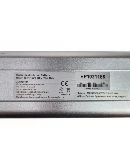 Bateria Do Roweru Elektrycznego Greenway NZ6011003 Do Zundapp Z101 E-Bike