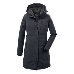 Kurtka Zimowa Damska Killtec KOW 165 Płaszcz Parka Czarna Matowa rozmiar 46