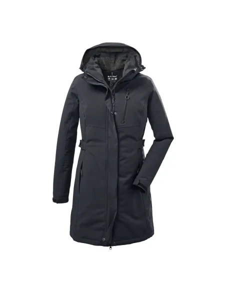 Kurtka Zimowa Damska Killtec KOW 165 Płaszcz Parka Czarna Matowa rozmiar 46