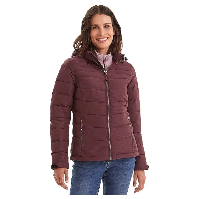 Kurtka Zimowa Damska Killtec Skane WMN Pikowana Bordowa Wodoodporna r. 36