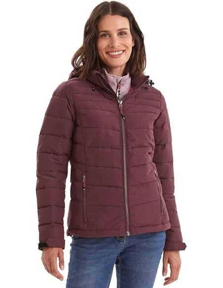 Kurtka Zimowa Damska Killtec Skane WMN Pikowana Bordowa Wodoodporna r. 36