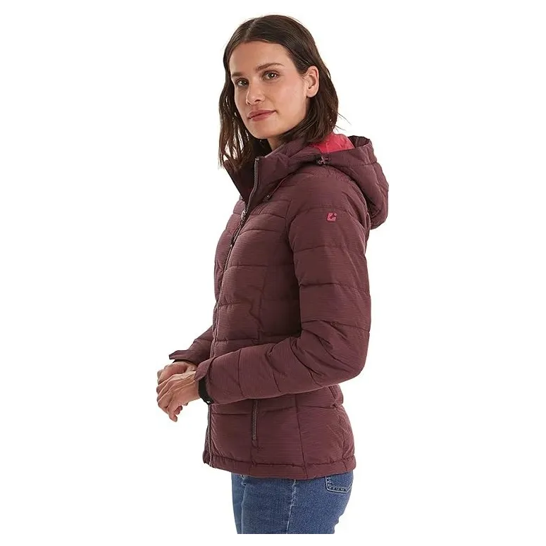 Kurtka Zimowa Damska Killtec Skane WMN Pikowana Bordowa Wodoodporna r. 36