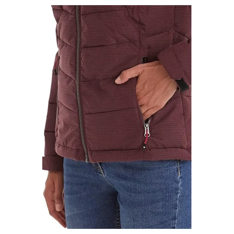 Kurtka Zimowa Damska Killtec Skane WMN Pikowana Bordowa Wodoodporna r. 36