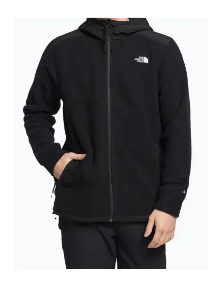 Bluza Męska Polarowa The North Face Alpine Polartec 200 Czarna Kaptur r. XL