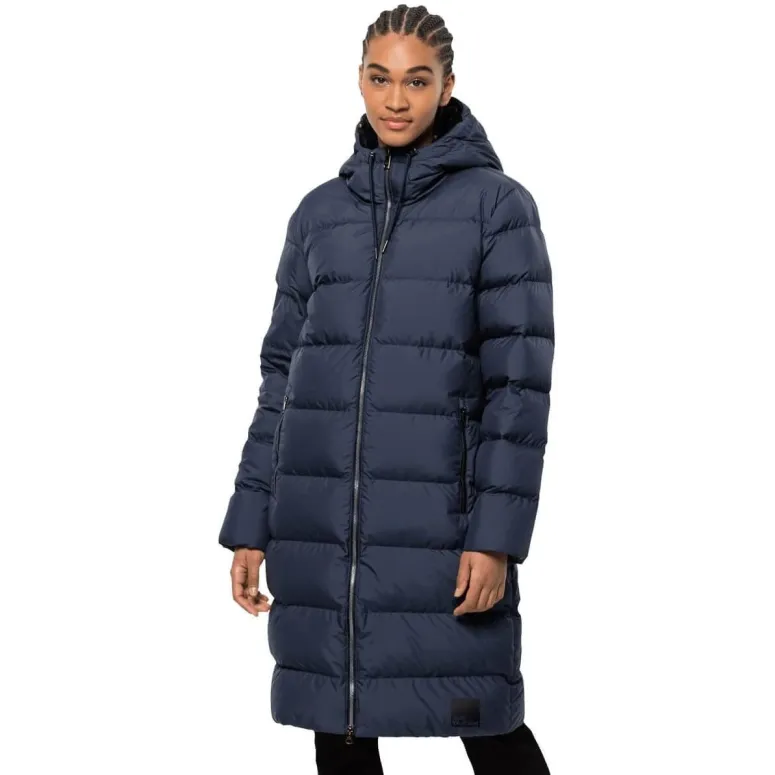 Kurtka Zimowa Damska Jack Wolfskin Frozen Palace Longline Granatowa r. L