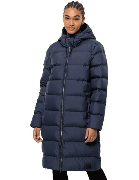 Kurtka Zimowa Damska Jack Wolfskin Frozen Palace Longline Granatowa r. L