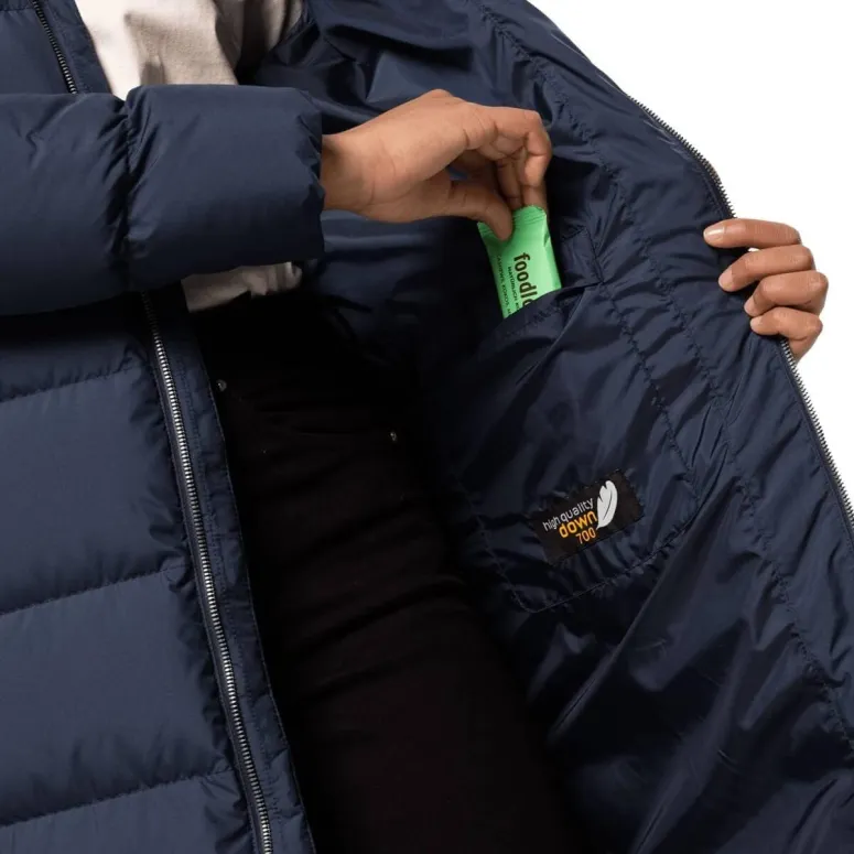 Kurtka Zimowa Damska Jack Wolfskin Frozen Palace Longline Granatowa r. L