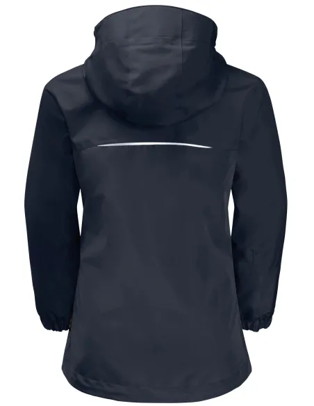 Kurtka Zimowa Dziewczęca 3w1 Jack Wolfskin Iceland Granat Wodoodporna r. S