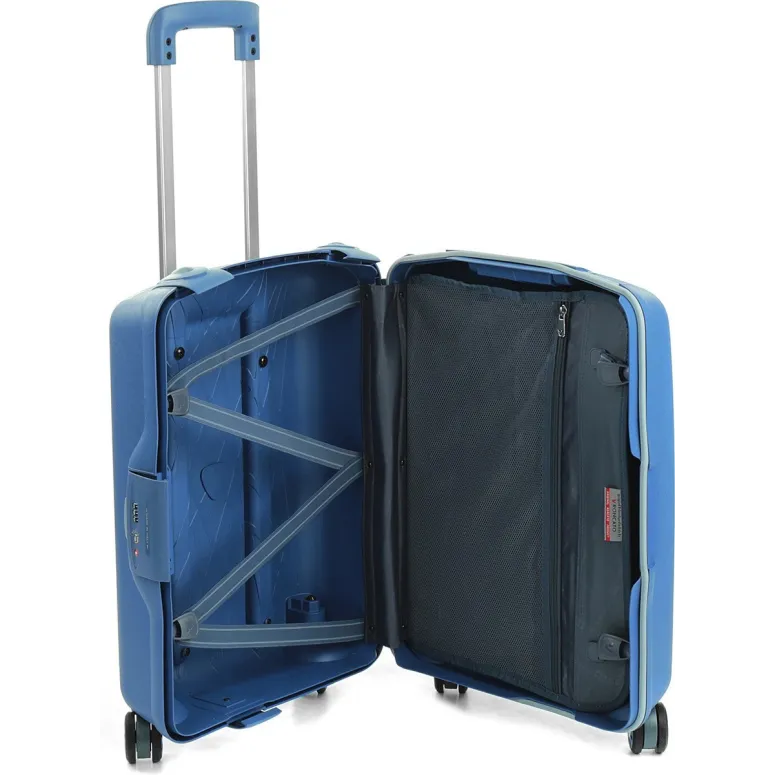Walizka Podróżna Roncato Light 55cm Duża Kabinowa Kółka Bagaż Niebieska 30L