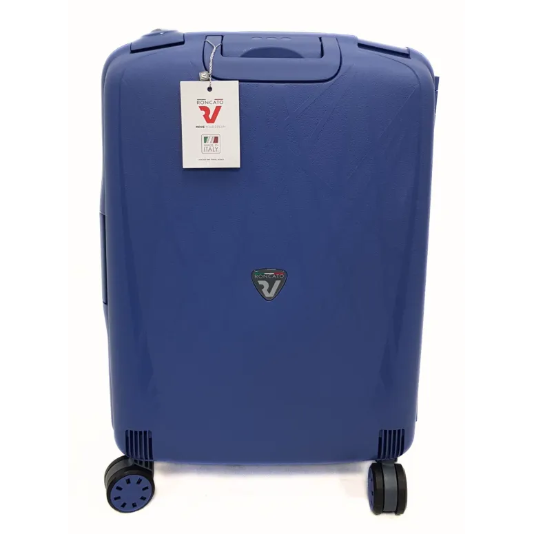 Walizka Podróżna Roncato Light 55cm Duża Kabinowa Kółka Bagaż Niebieska 30L