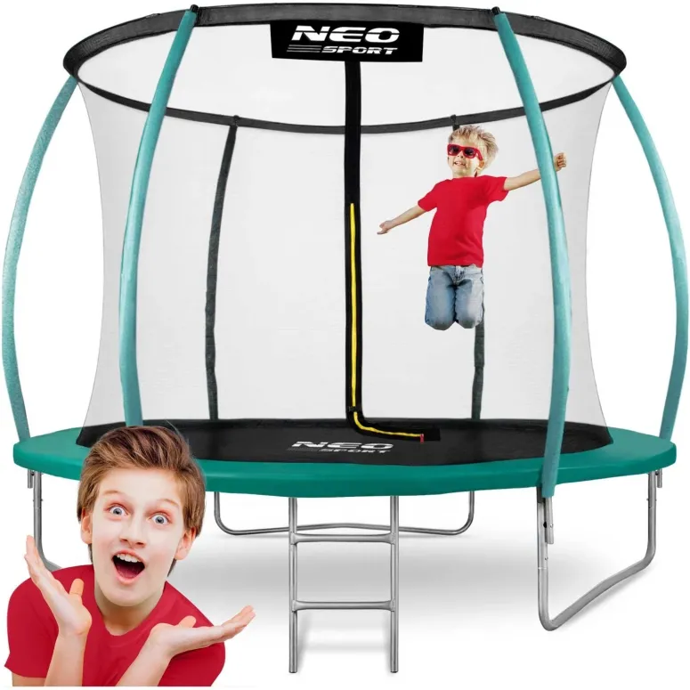 Trampolina Ogrodowa 312 cm Neo Sports NS-10C181 Z Siatką Dla Dzieci 150kg