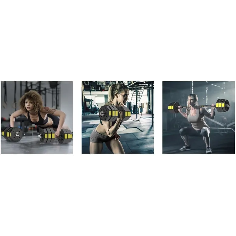 Hantle Ciężarki Zestaw 20kg PANMAX Adjustable Dumbbells Regulowane 3w1