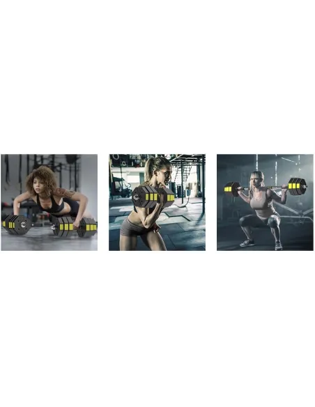 Hantle Ciężarki Zestaw 20kg PANMAX Adjustable Dumbbells Regulowane 3w1