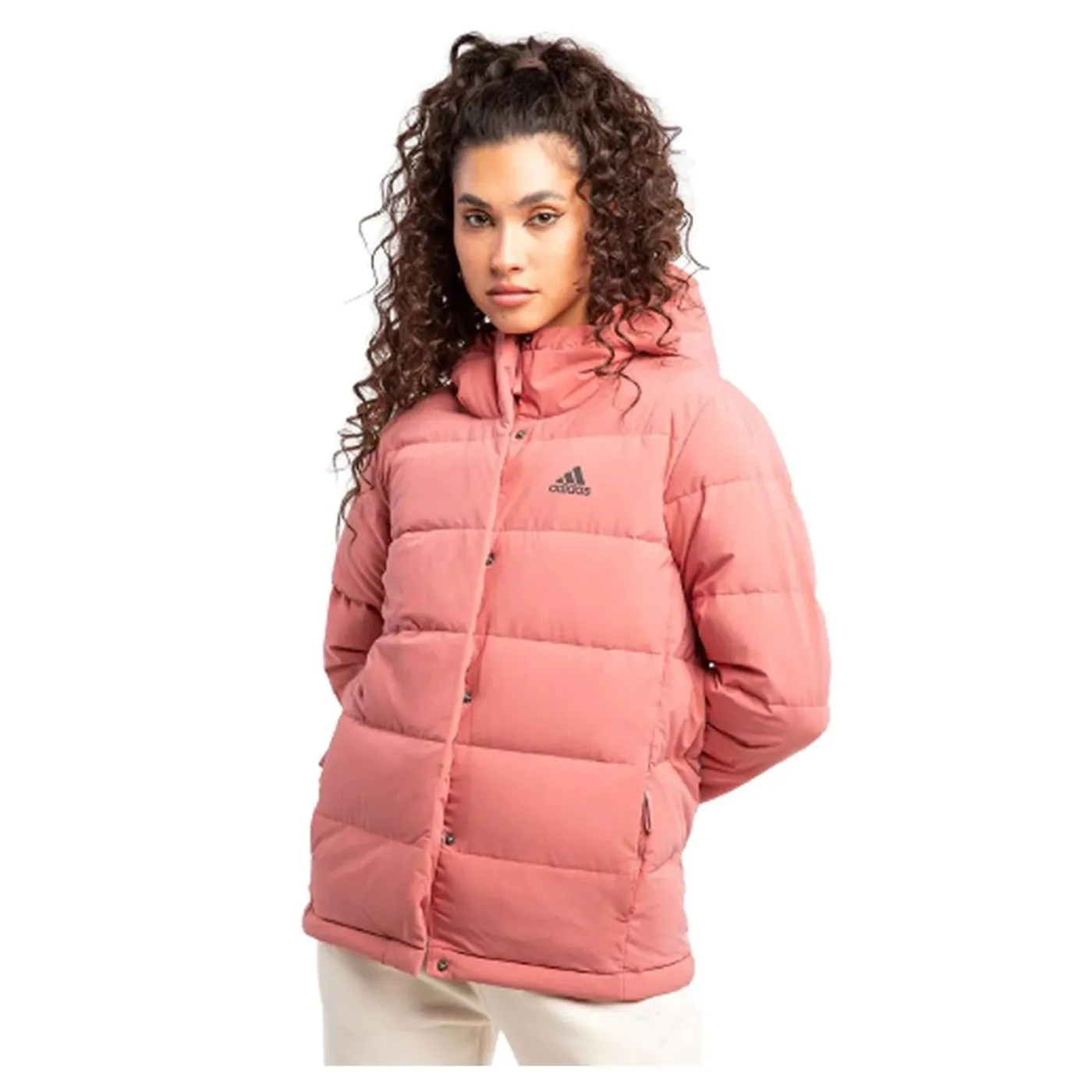 Kurtka Zimowa Damska Adidas Helionic Ho J Różowa Wodoodporna Ciepła r. M