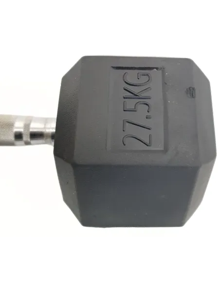 Hantle Treningowe Krótkie 55kg Hexbell Dumbbell Żeliwne Wytrzymałe 2x27,5kg