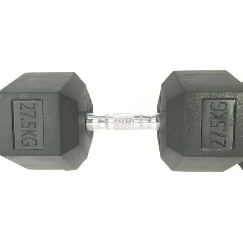 Hantle Treningowe Krótkie 55kg Hexbell Dumbbell Żeliwne Wytrzymałe 2x27,5kg