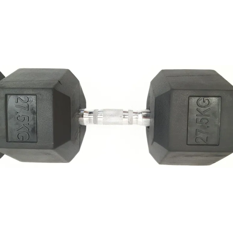 Hantle Treningowe Krótkie 55kg Hexbell Dumbbell Żeliwne Wytrzymałe 2x27,5kg