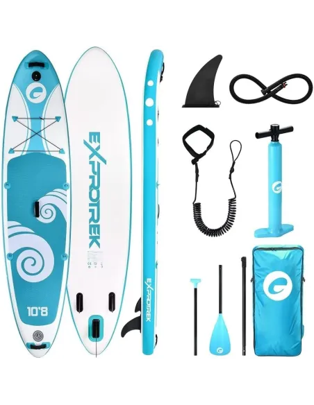 Deska SUP Surfingowa Exprotrek Paddle Board Zestaw Dla Początkujących 200kg