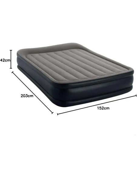 Materac Dmuchany Turystyczny Intex Dura Beam Plus Wbudowana Pompka + Torba