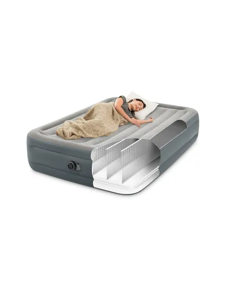 Materac Dmuchany Turystyczny Intex Dura Beam Plus Pompka Wbudowana Do 270kg