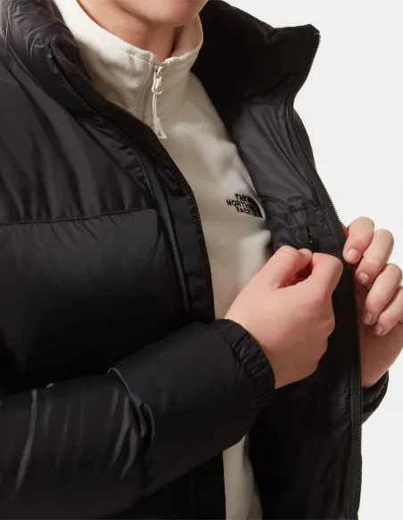 Kurtka Damska Puchowa The North Face Diablo Suwak Oddychająca Haft Czarna S