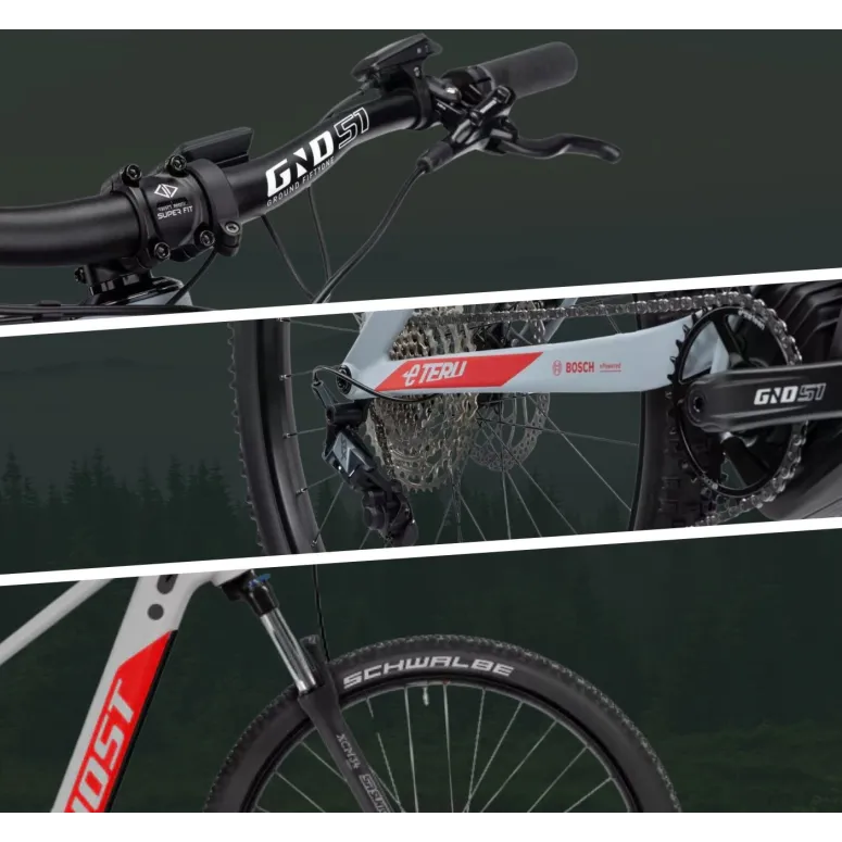 Elektryczny Rower Górski 29 GHOST Męski Damski ALU Hardtail Hydraulika MTB