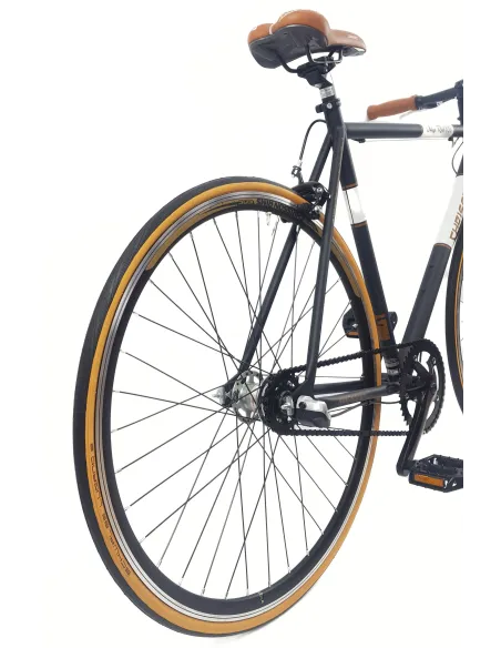 Rower Miejski Męski 28 Uniwersalny Retro Dual Pivot Trzybiegowy Stalowy