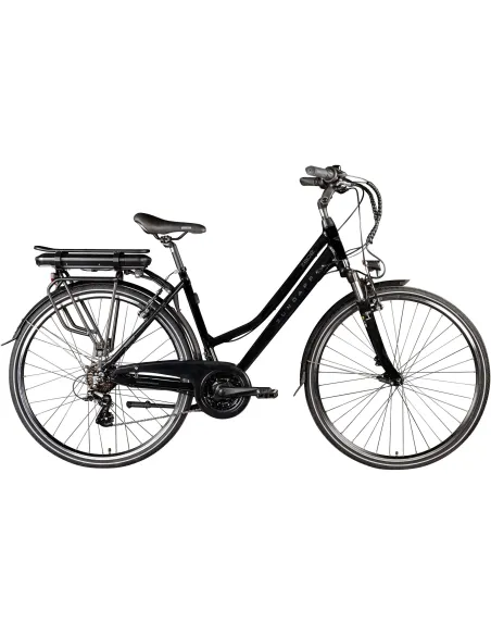 Rower Elektryczny Damski Trekkingowy 28" Shimano ALU 250 W Amory Błotniki