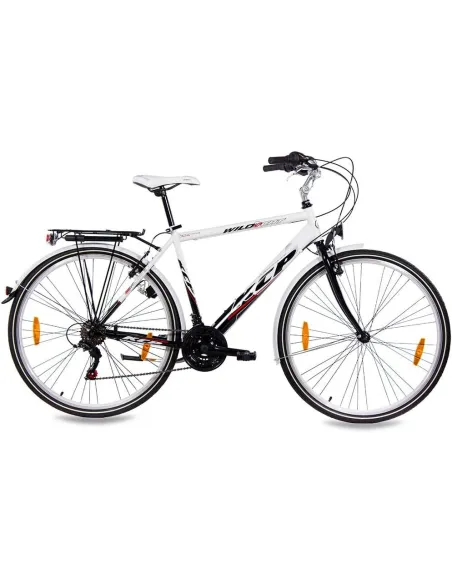 Rower Trekkingowy Męski 28 Shimano V-brake Bagażnik Oświetlenie Dzwonek