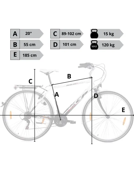 Rower Trekkingowy Męski 28 Shimano V-brake Bagażnik Oświetlenie Dzwonek