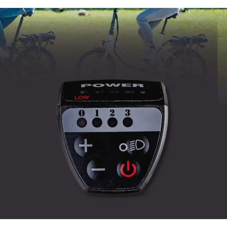 Elektryczny Rower Miejski 20 Alu Revo Składak Dzwonek Bagażnik Wspomaganie