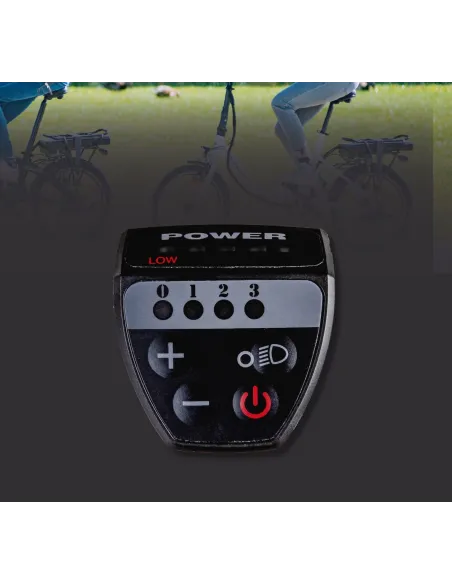 Elektryczny Rower Miejski 20 Alu Revo Składak Dzwonek Bagażnik Wspomaganie