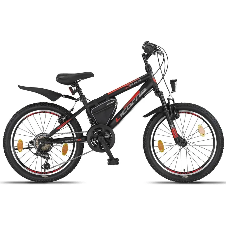 Rower Dziecięcy Górski 20 Stal Światła Dzwonek Sakwa Stopka MTB Odblaski