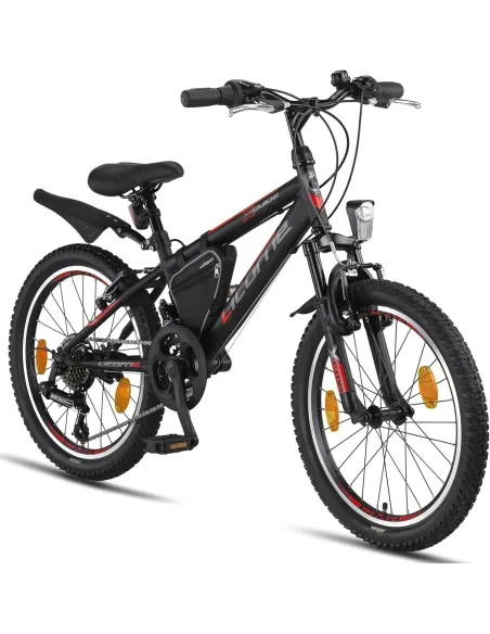 Rower Dziecięcy Górski 20 Stal Światła Dzwonek Sakwa Stopka MTB Odblaski