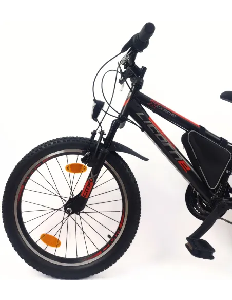 Rower Dziecięcy Górski 20 Stal Światła Dzwonek Sakwa Stopka MTB Odblaski