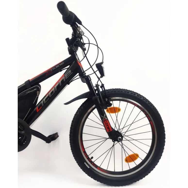 Rower Dziecięcy Górski 20 Stal Światła Dzwonek Sakwa Stopka MTB Odblaski