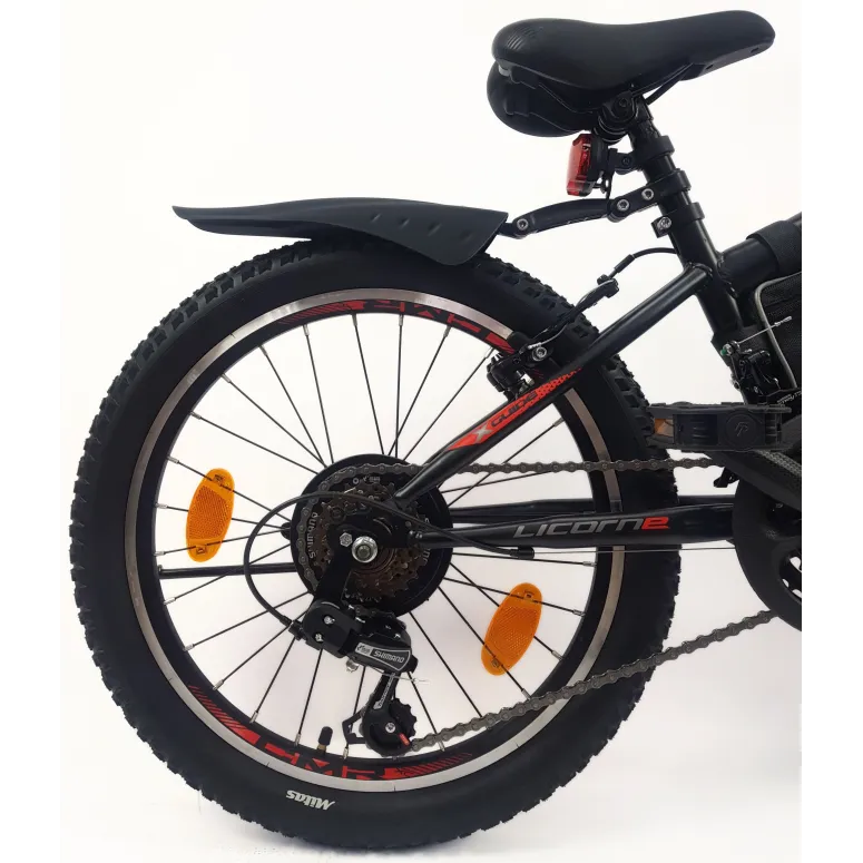 Rower Dziecięcy Górski 20 Stal Światła Dzwonek Sakwa Stopka MTB Odblaski