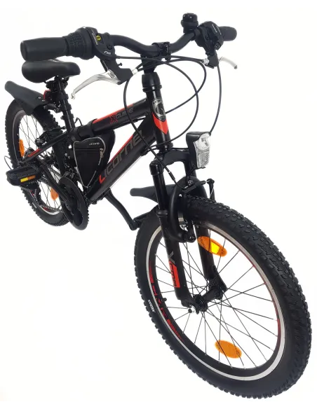 Rower Dziecięcy Górski 20 Stal Światła Dzwonek Sakwa Stopka MTB Odblaski