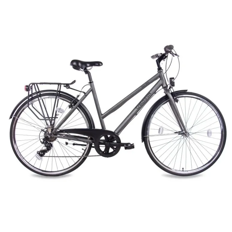 Rower Miejski 28 Uniwersalny Damski Stal Kontra Revoshift Światła Błotniki