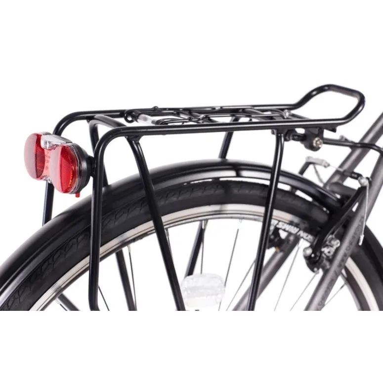 Rower Miejski 28 Uniwersalny Damski Stal Kontra Revoshift Światła Błotniki