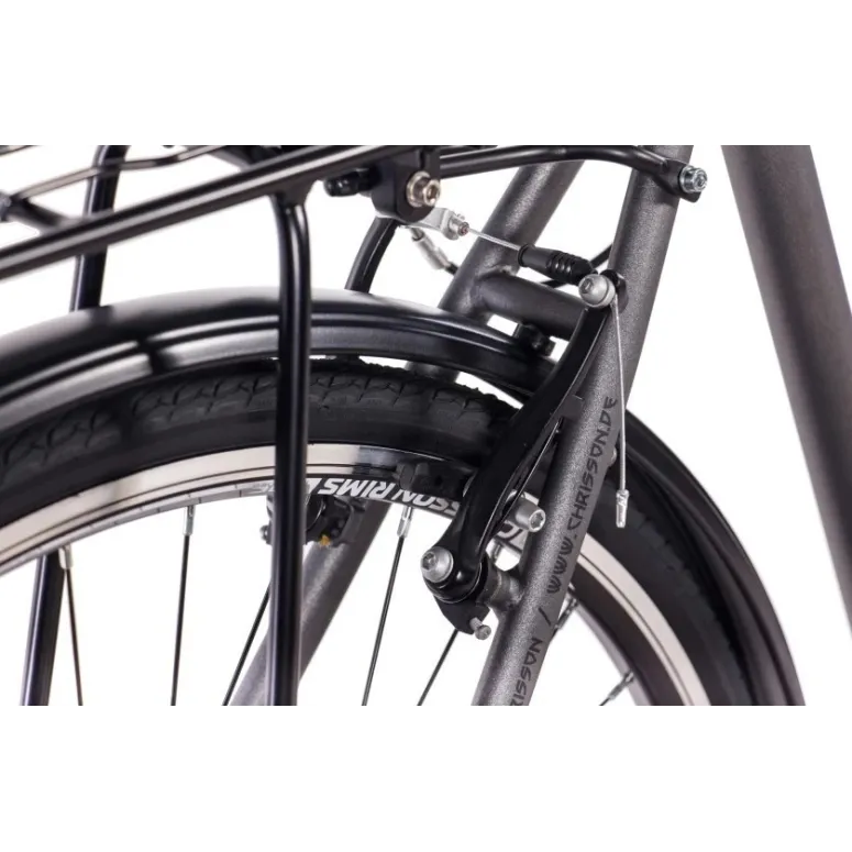 Rower Miejski 28 Uniwersalny Damski Stal Kontra Revoshift Światła Błotniki