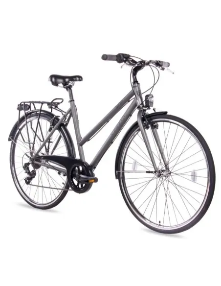 Rower Miejski 28 Uniwersalny Damski Stal Kontra Revoshift Światła Błotniki