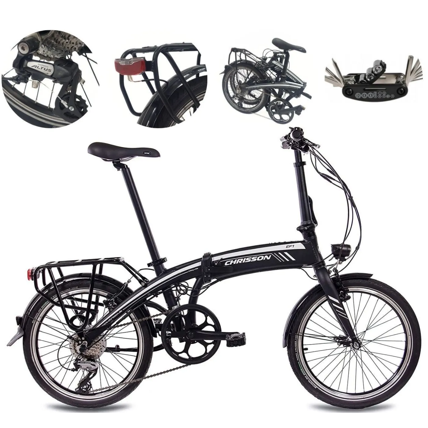 Elektryczny Rower Składany 20 Alu Cyngle Acera Bagażnik Stopka Wspomaganie