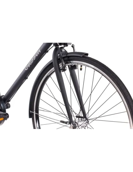Rower Miejski 28 Męski Stal Uniwersalny Światła Bagażnik Błotniki Kontra