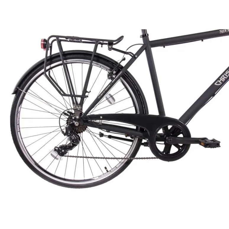 Rower Miejski 28 Męski Stal Uniwersalny Światła Bagażnik Błotniki Kontra