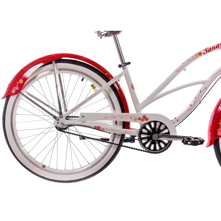 Rower Miejski Damski 26 Alu Beach Cruiser Nexus 3 Retro Dzwonek Błotniki