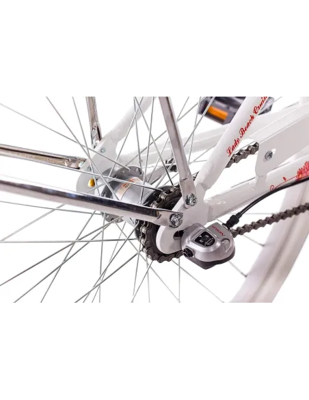 Rower Miejski Damski 26 Alu Beach Cruiser Nexus 3 Retro Dzwonek Błotniki